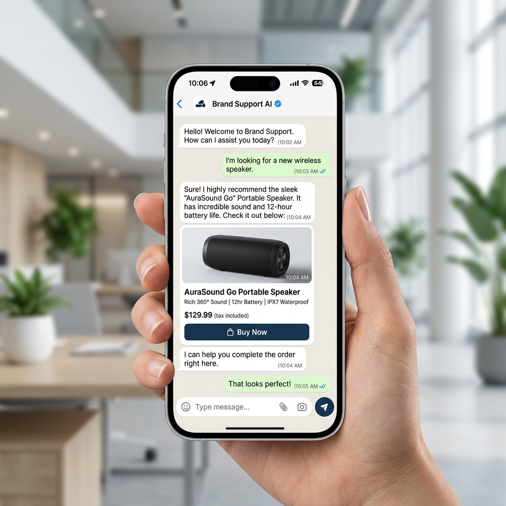 Chat Shop Mobile Interface