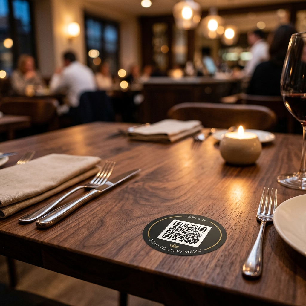 QR Ordering Table Sticker
